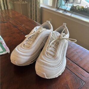 Nike White Lace-Up Sneakers